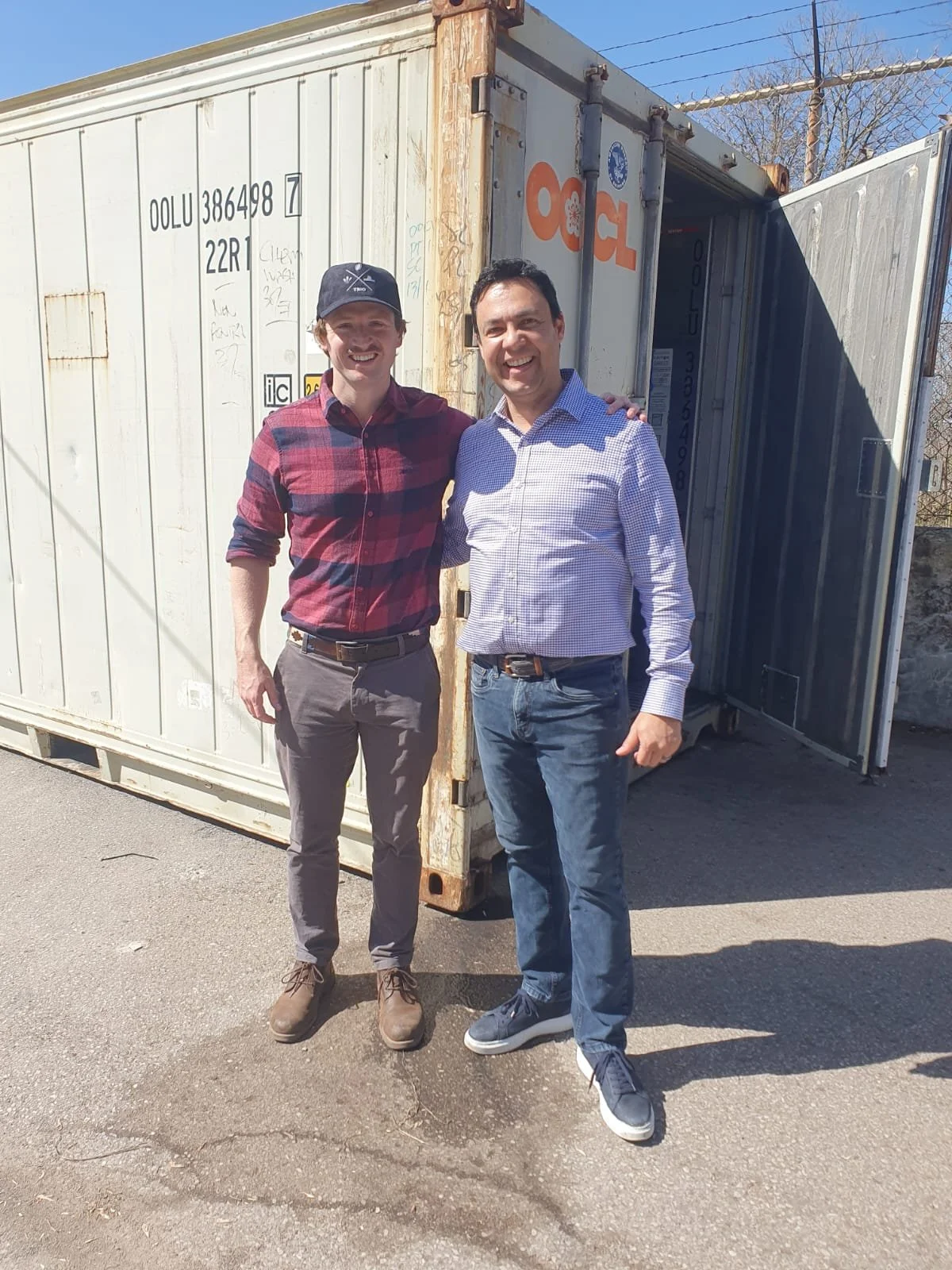 Fly2Feed founder David Tavernor and Infinite Harvest Technologies founder Luis Ortiz